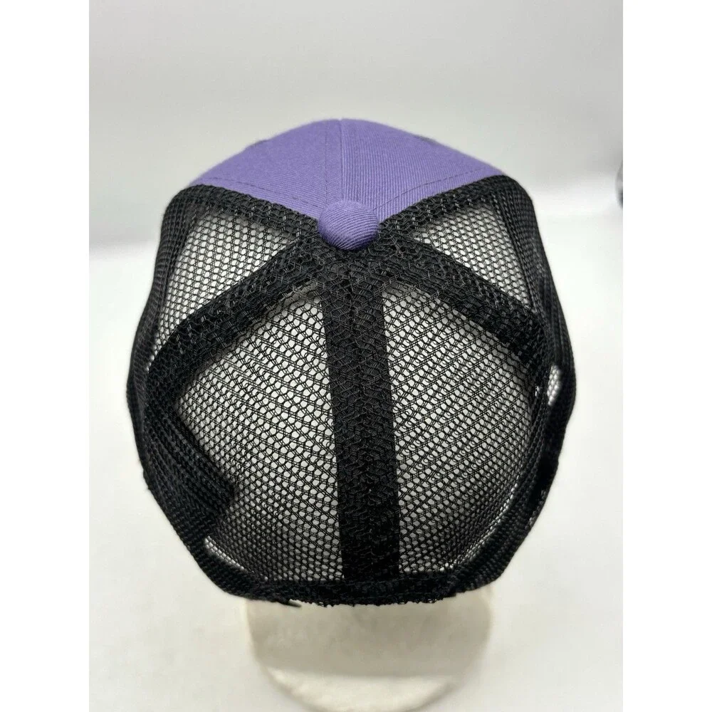 Mountain Hardwear Trucker Hat Purple Black Patch Snapback Cap NetPlus